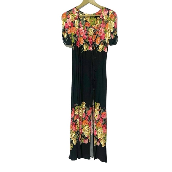 Free People Jaimie Floral Button Up Midi Dress - Picture 2 of 7